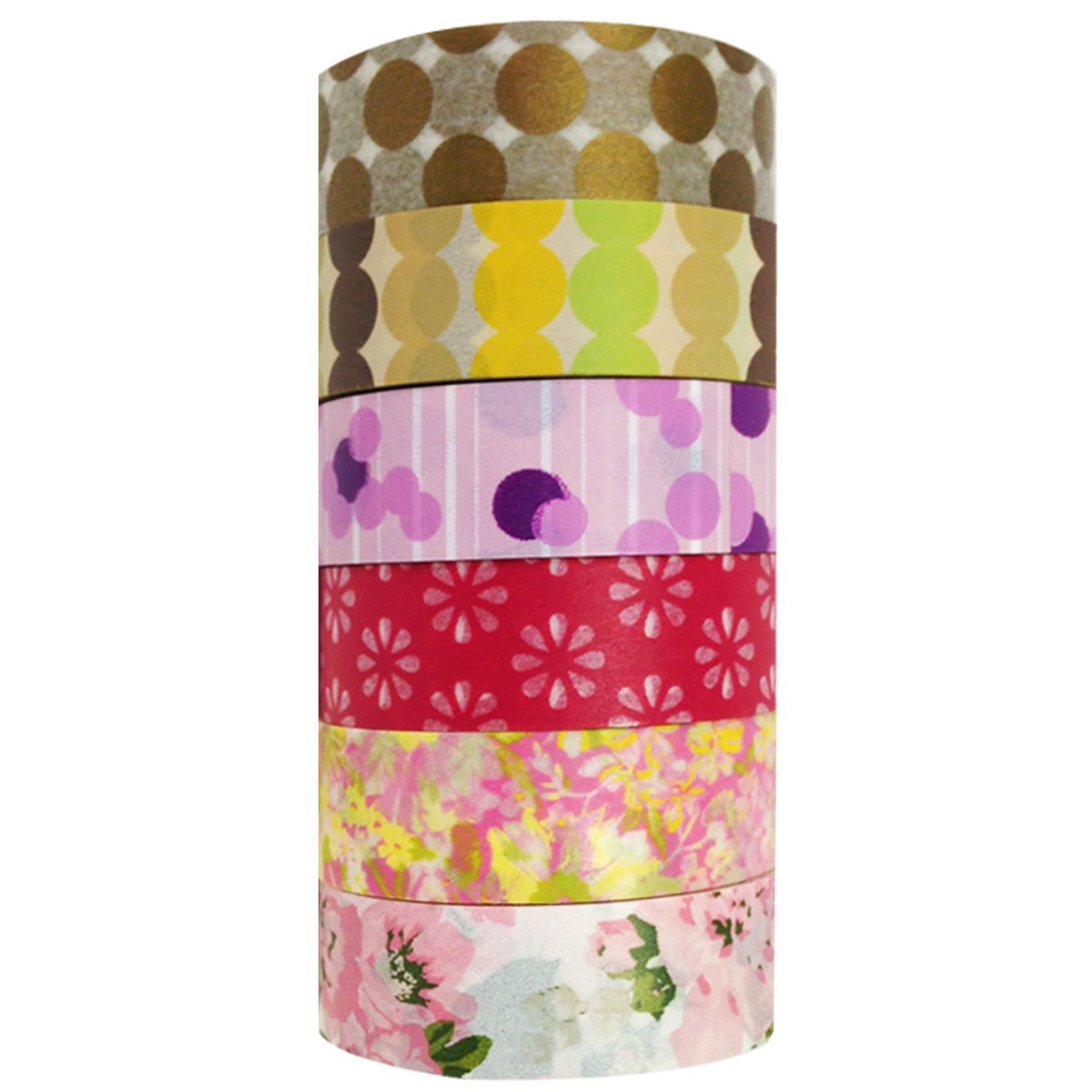 Wrapables Washi Masking Tape Collection, Premium Value Pack