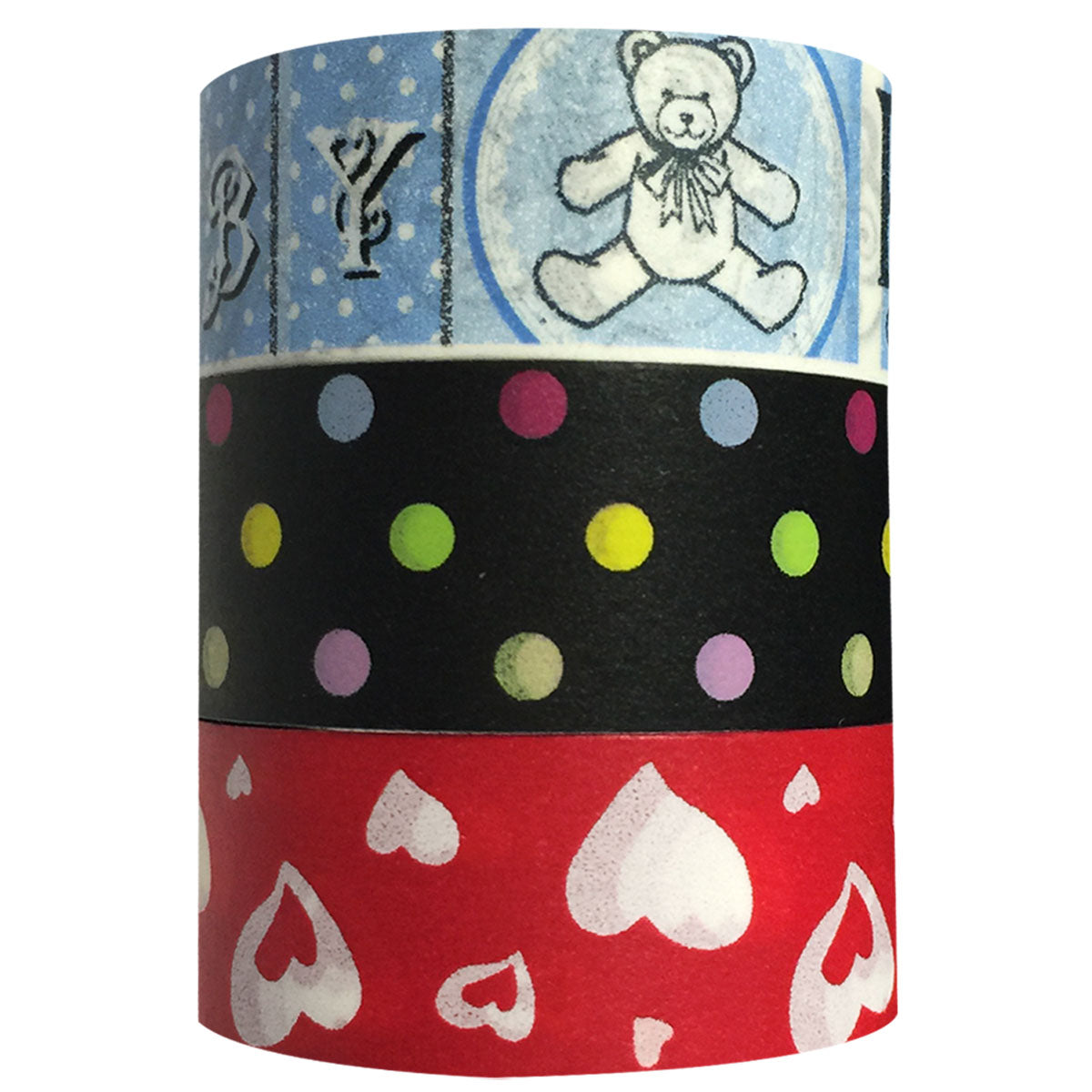 Wrapables Adorable Washi Masking Tape (Set of 3)
