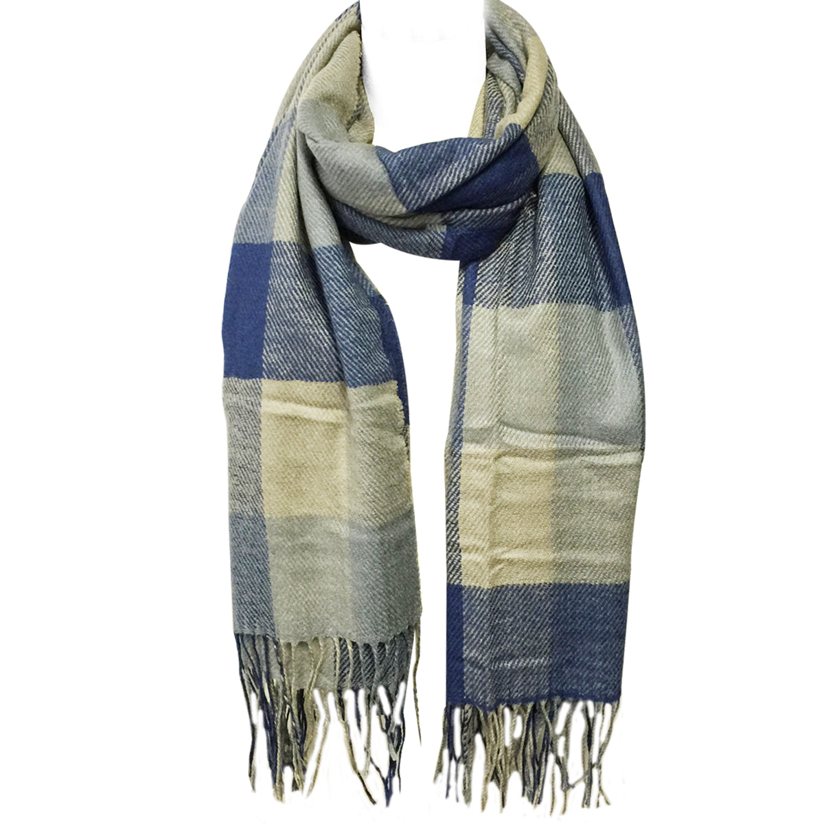 Wrapables Winter Warm Plaid Long Scarf Wrap