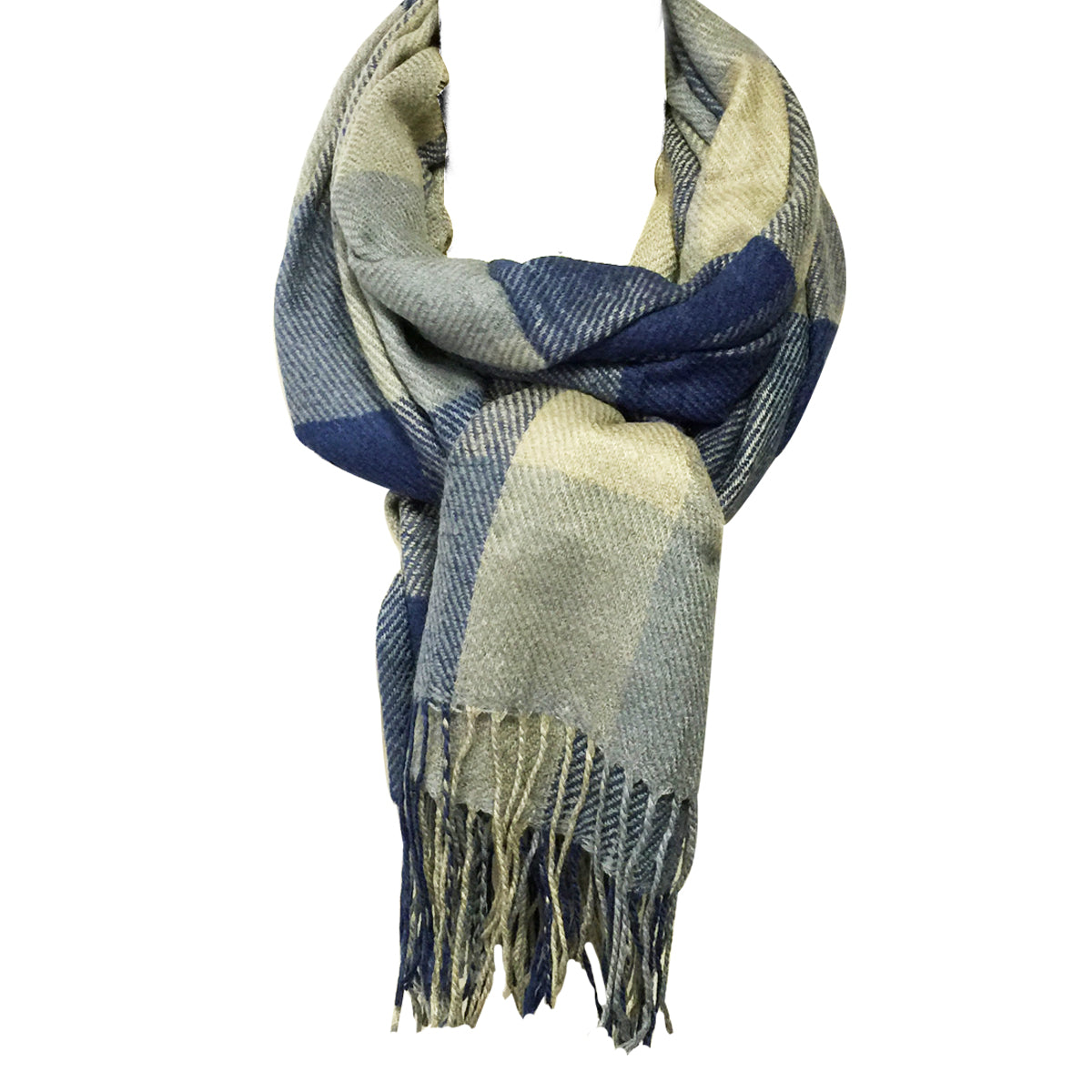 Wrapables Winter Warm Plaid Long Scarf Wrap