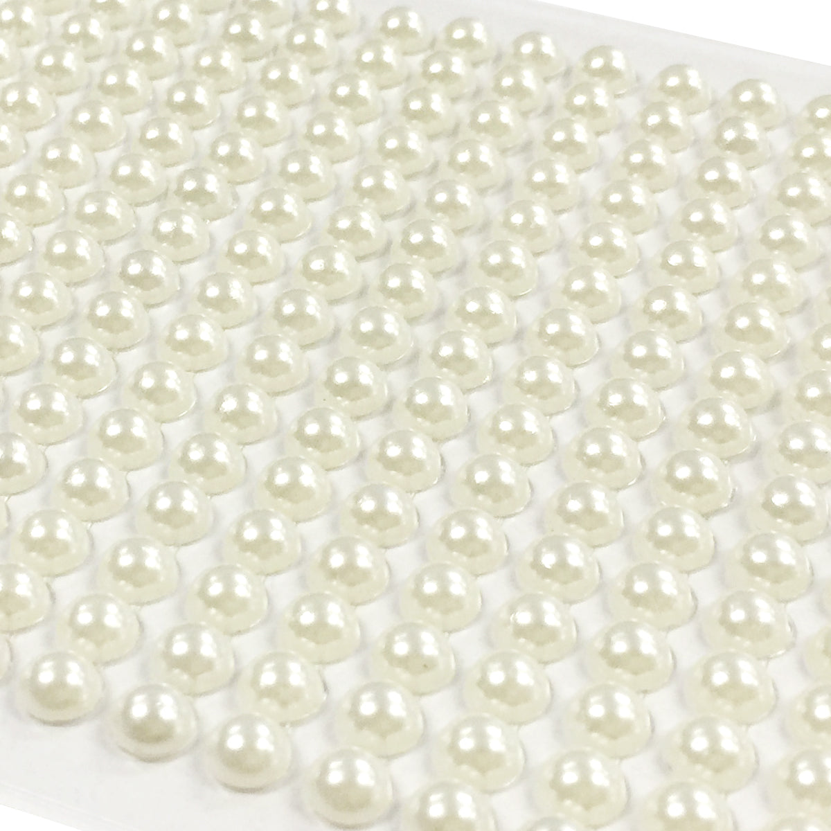 Wrapables 6mm Acrylic Pearl Adhesive Rhinestone Stickers, 540pcs