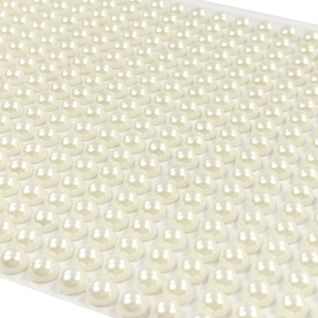 Wrapables 5mm Acrylic Pearl Adhesive Rhinestone Stickers, 792pcs