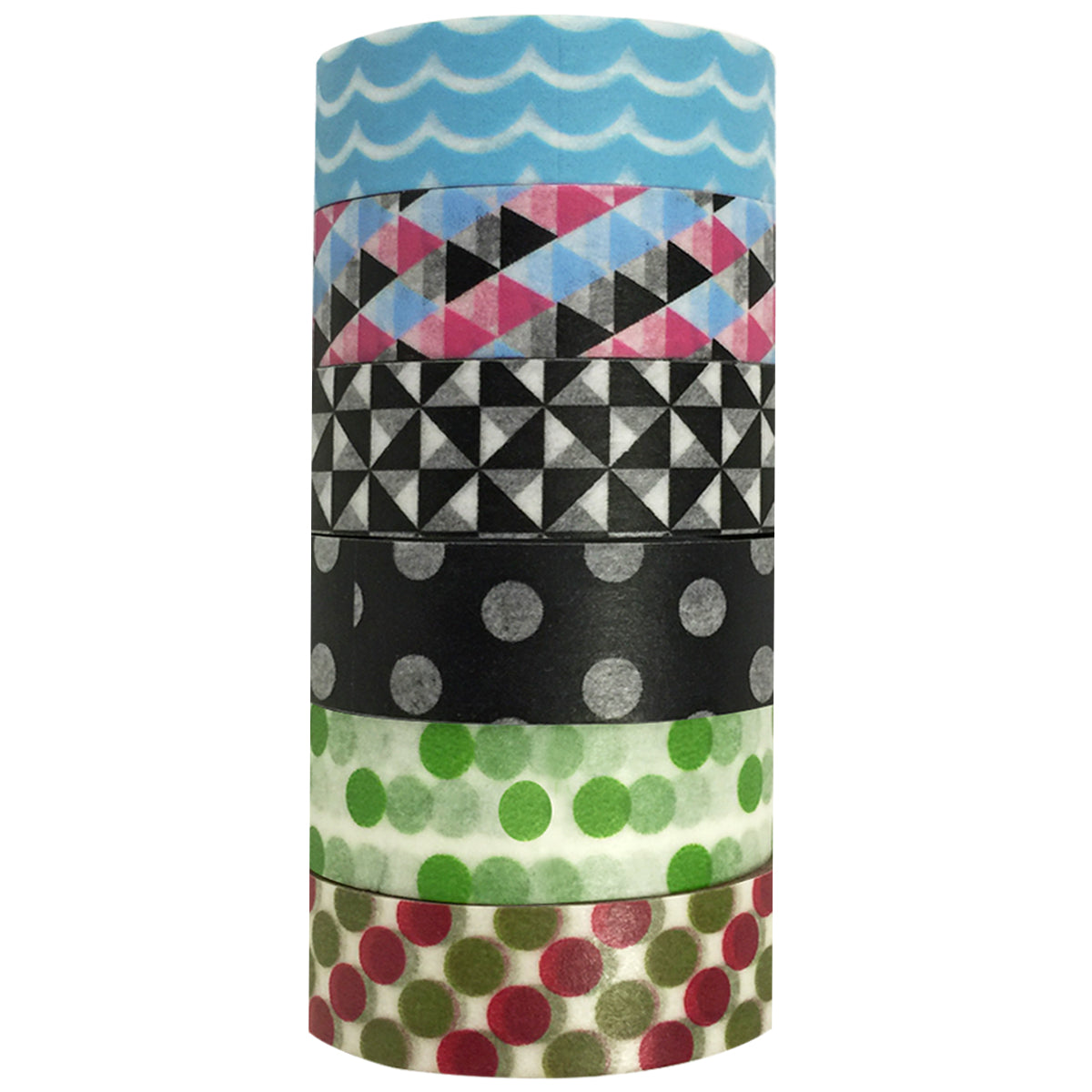 Wrapables Washi Masking Tape Collection, Premium Value Pack