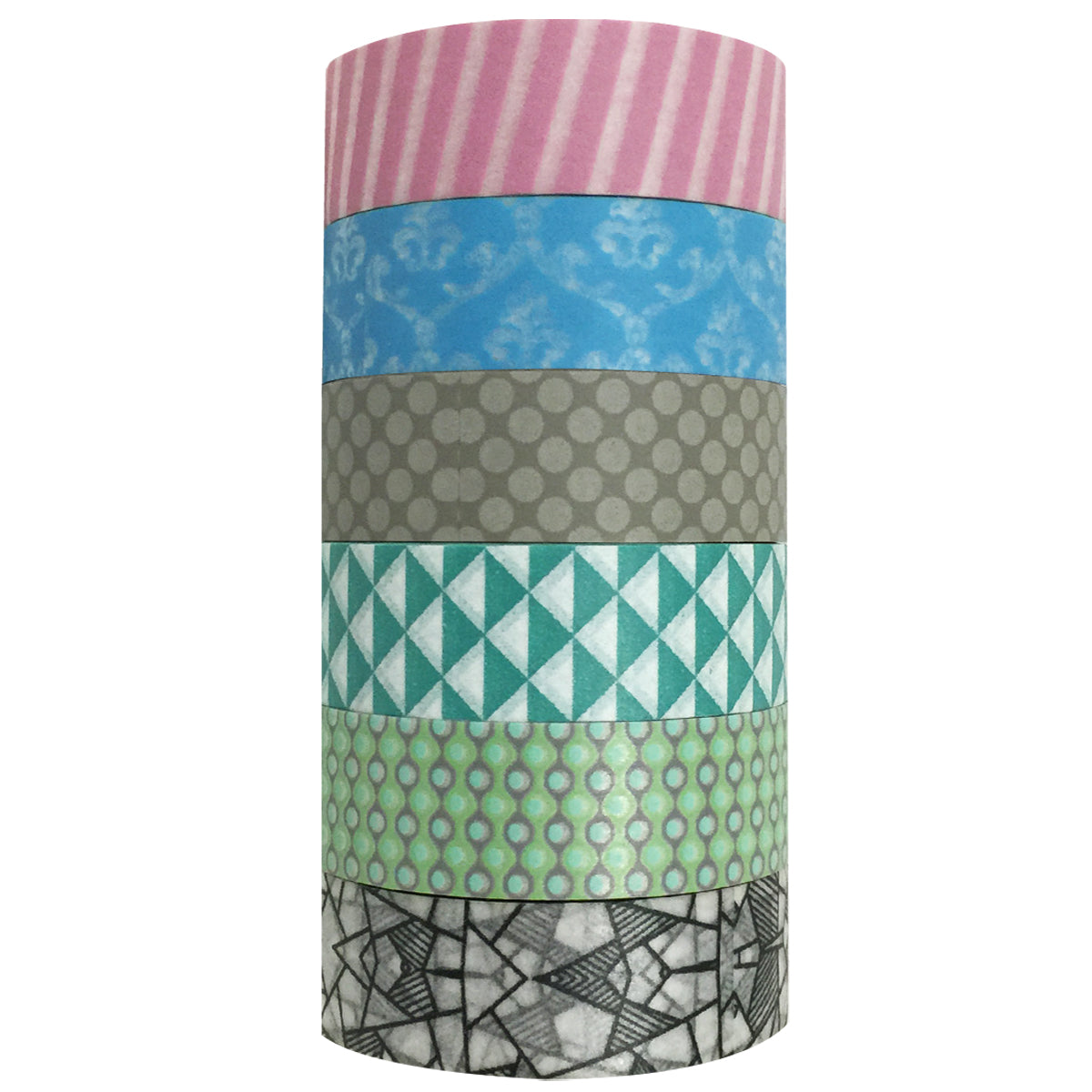 Wrapables Washi Masking Tape Collection, Premium Value Pack