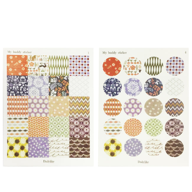 Wrapables Decorative Deco Pattern Sticker Set