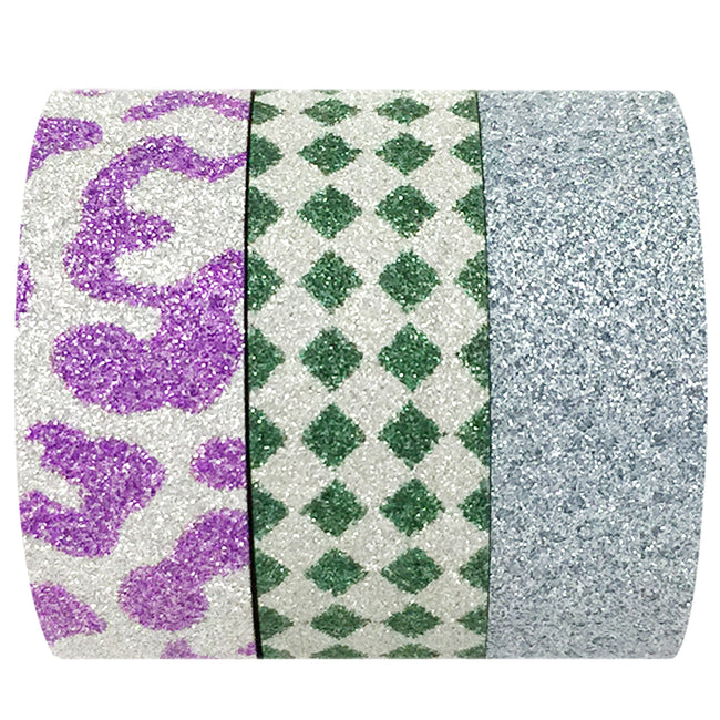 Wrapables Leopards and Emeralds Washi Masking Tape (Set of 3)