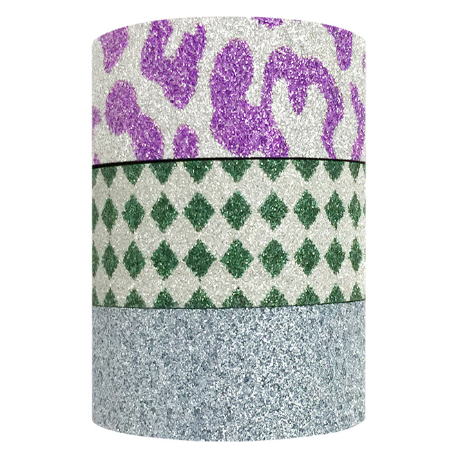 Wrapables Leopards and Emeralds Washi Masking Tape (Set of 3)