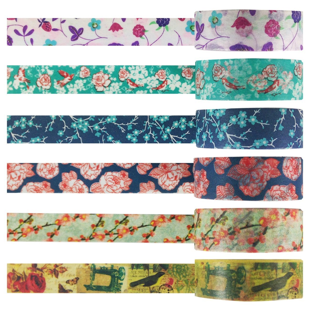 Wrapables Washi Masking Tape Collection, Premium Value Pack