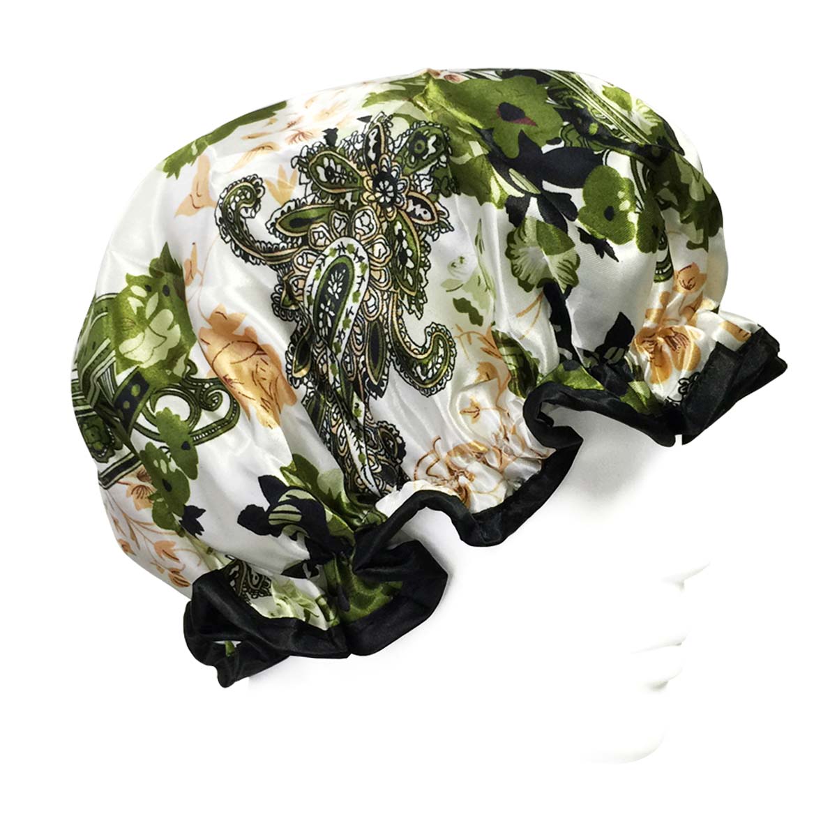 Wrapables Trendy Satin Shower Cap