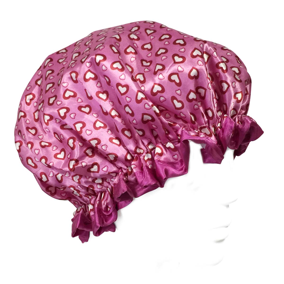 Wrapables Trendy Satin Shower Cap