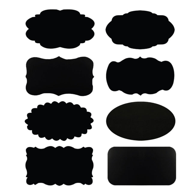 Wrapables Set of 64 Chalkboard Labels / Chalkboard Stickers - 2.5 " x 1.5 "