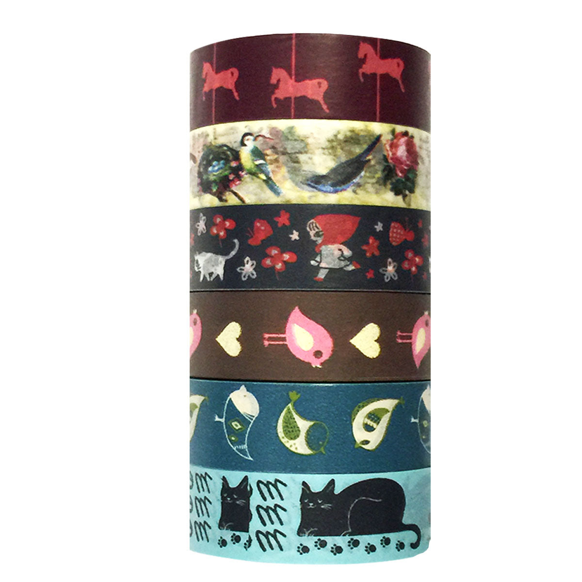 Wrapables Washi Masking Tape Collection, Premium Value Pack
