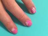 Wrapables Fingernail Stickers Nail Art Nail Stickers Self-Adhesive Nail Stickers 3D Nail Decals - Bows, Hearts & Flowers (3 Designs/6 Sheets)