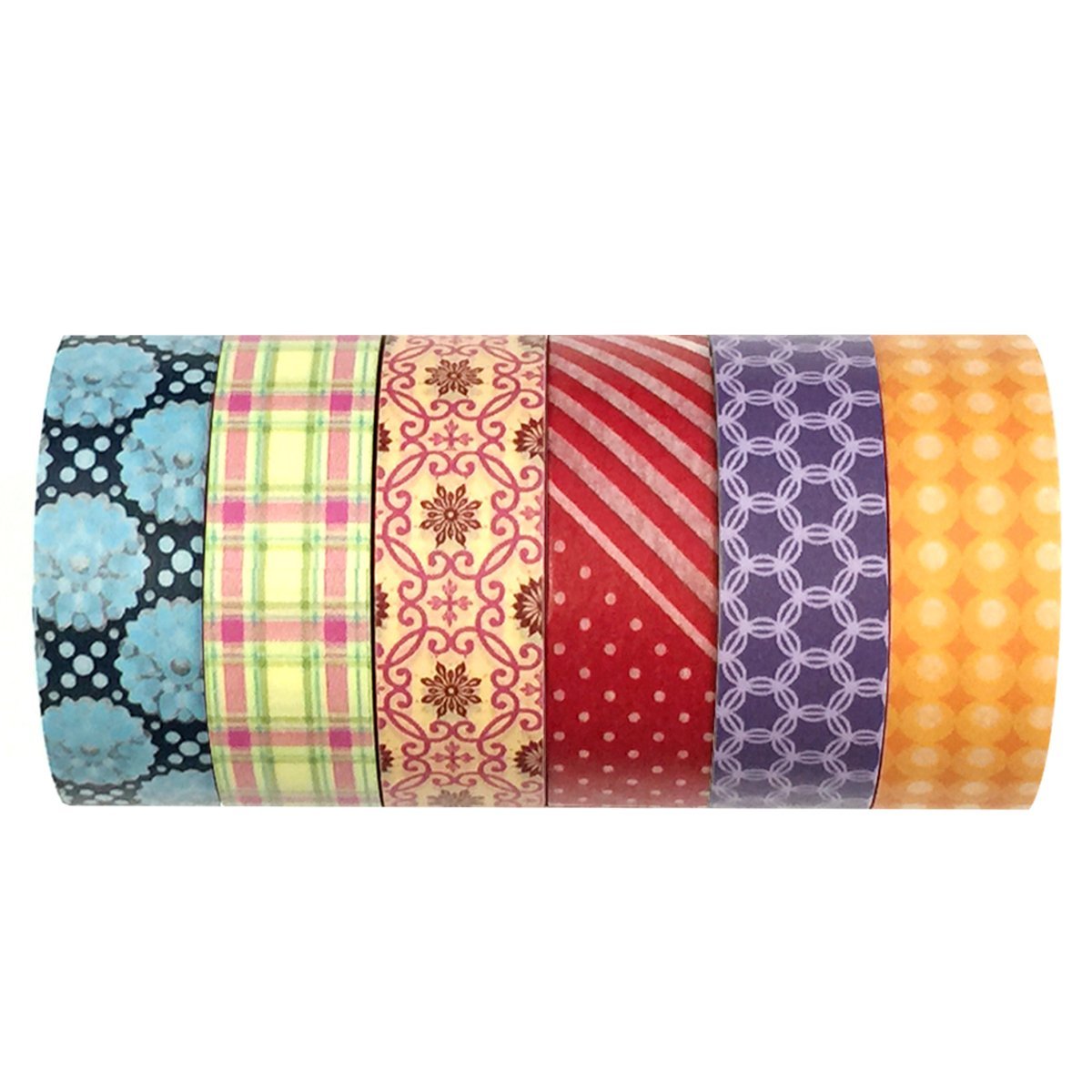 Wrapables Washi Masking Tape Collection, Premium Value Pack