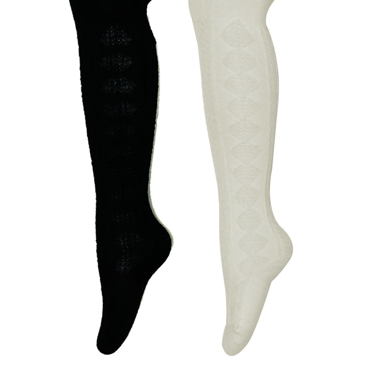 Wrapables Warm Cable Knit Tights for Toddler Girls (Set of 2)