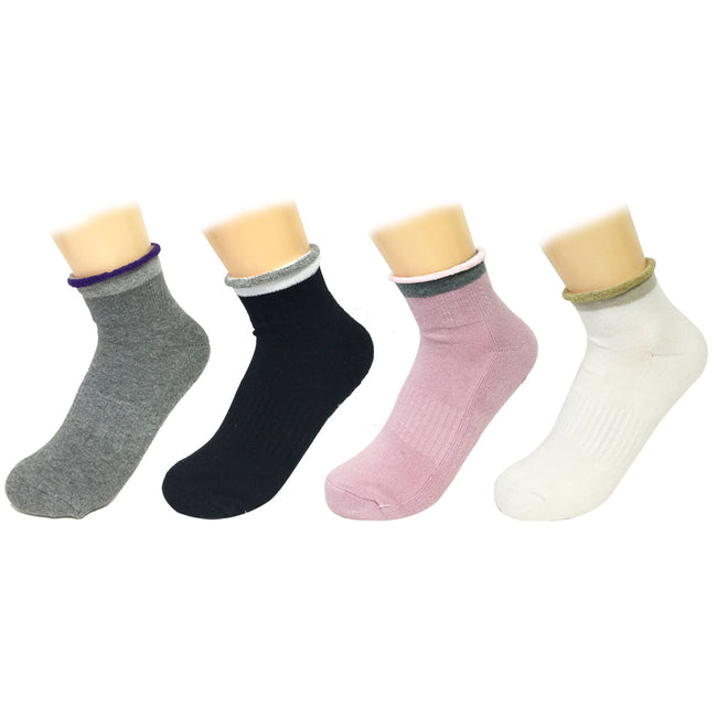 Wrapables Yoga and Pilates Non-Skid Gripper Socks (Set of 4)