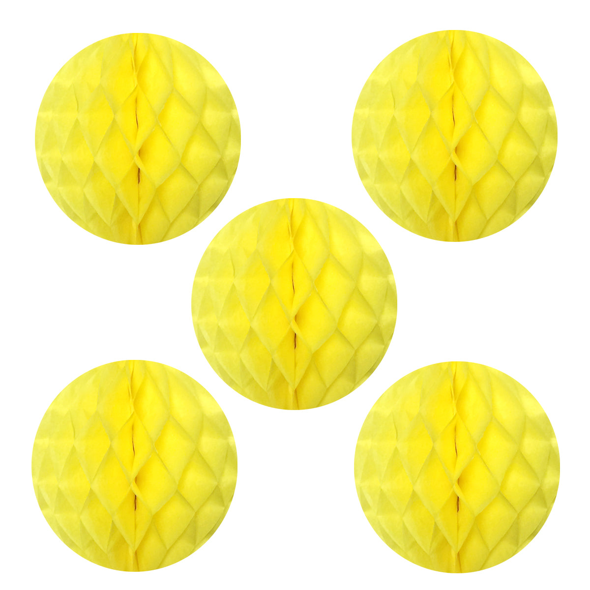 Wrapables 6" Set of 5 Tissue Honeycomb Ball Party Decorations