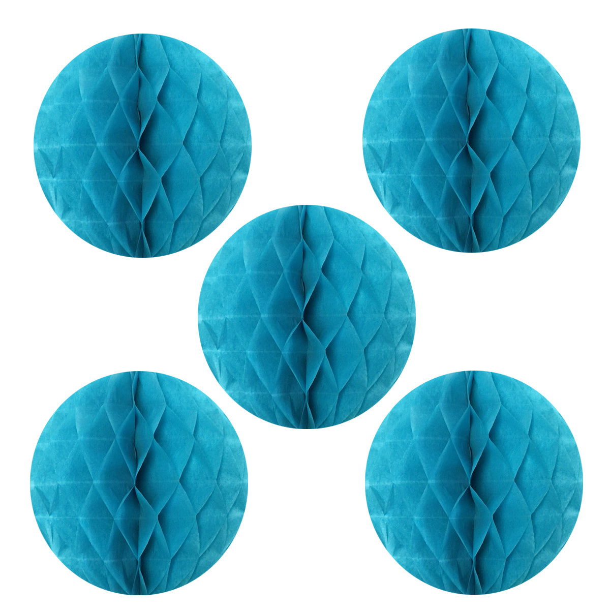 Wrapables 6" Set of 5 Tissue Honeycomb Ball Party Decorations