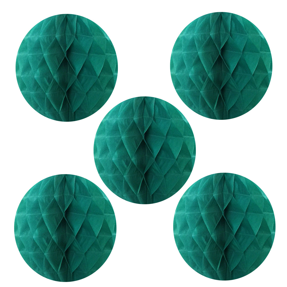 Wrapables 6" Set of 5 Tissue Honeycomb Ball Party Decorations