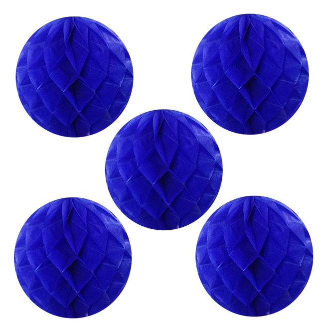 Wrapables 6" Set of 5 Tissue Honeycomb Ball Party Decorations