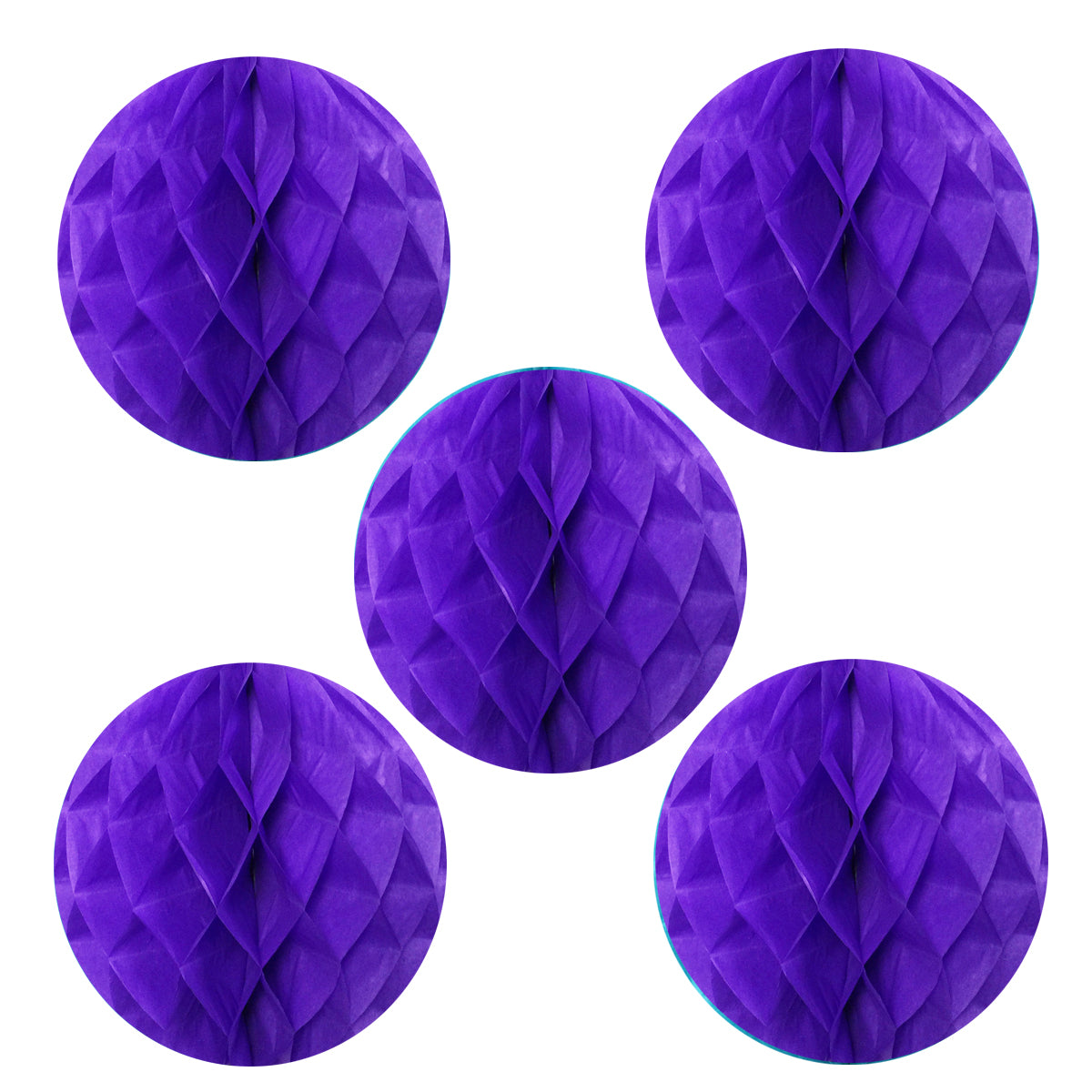 Wrapables 6" Set of 5 Tissue Honeycomb Ball Party Decorations