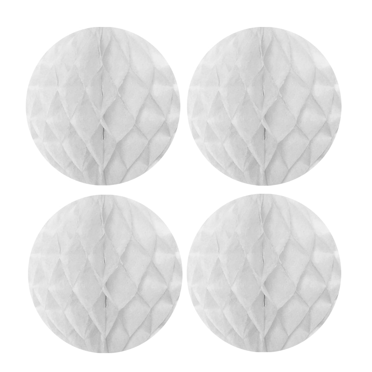 Wrapables 8" Set of 4 Tissue Honeycomb Ball Party Decorations