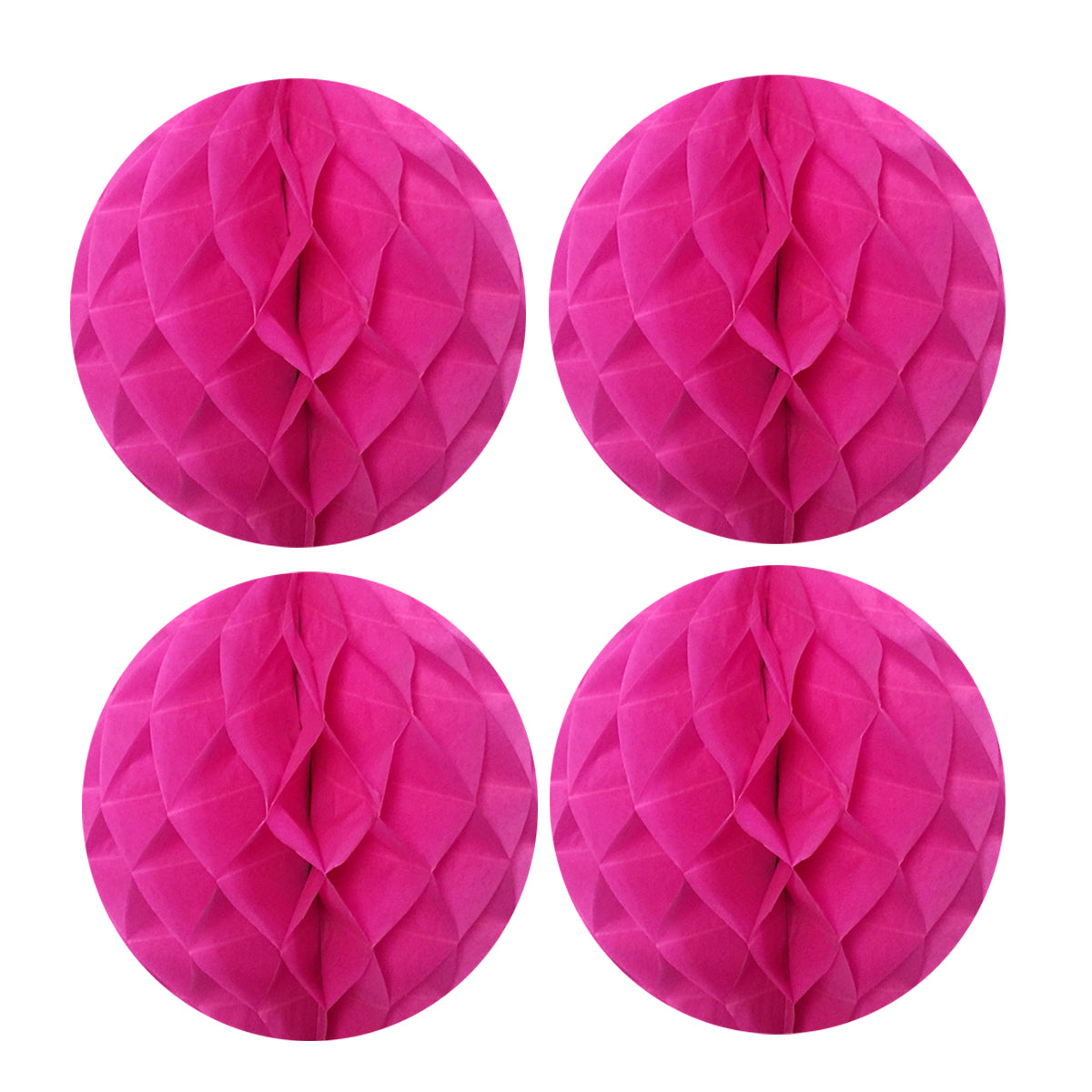 Wrapables 8" Set of 4 Tissue Honeycomb Ball Party Decorations