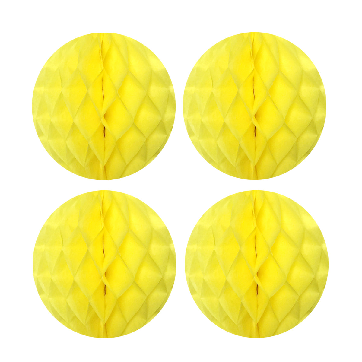 Wrapables 8" Set of 4 Tissue Honeycomb Ball Party Decorations
