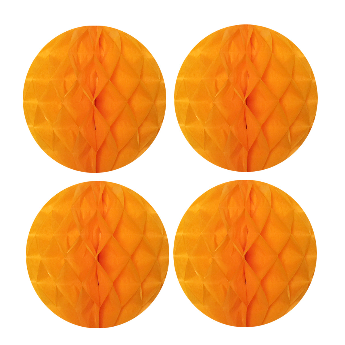 Wrapables 8" Set of 4 Tissue Honeycomb Ball Party Decorations