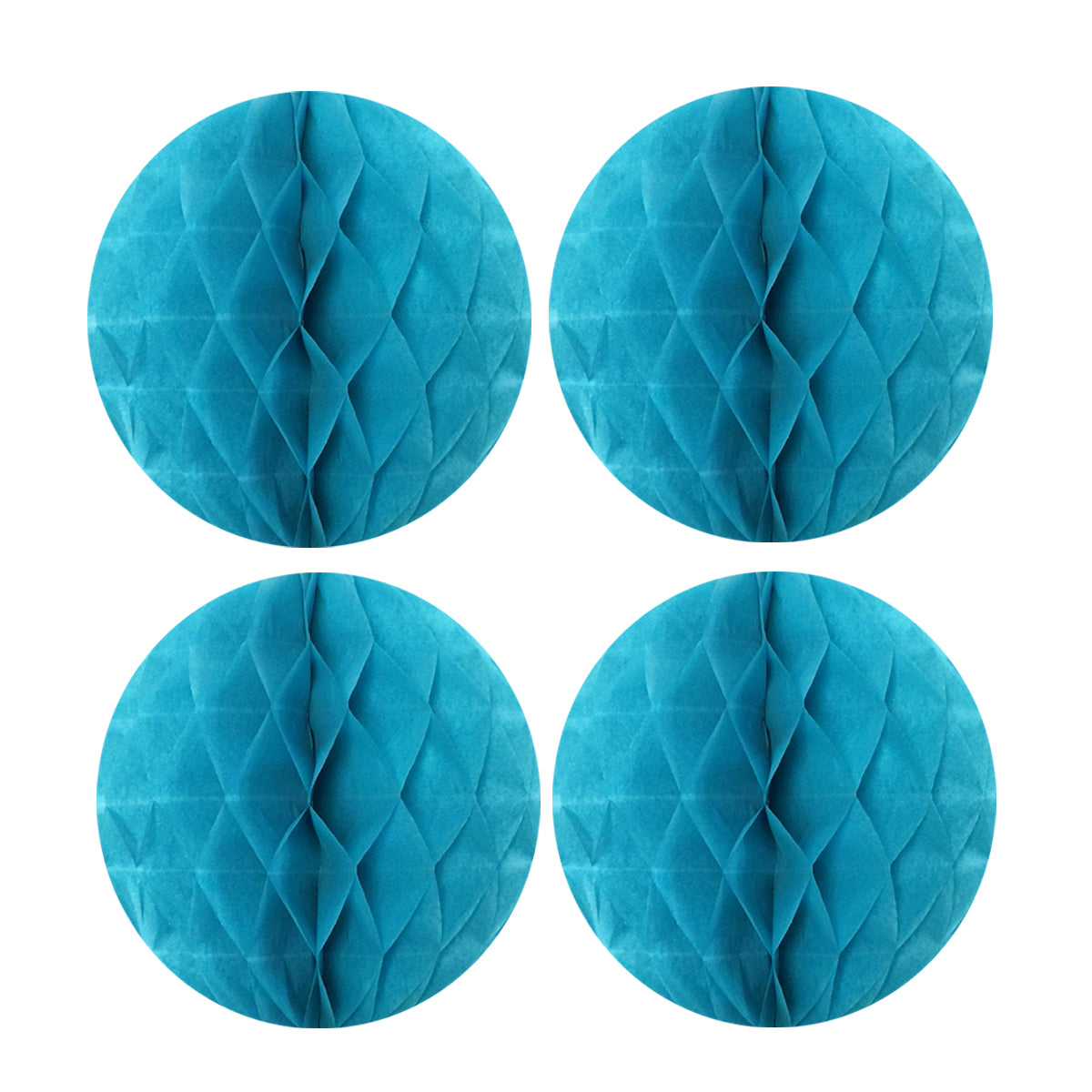 Wrapables 8" Set of 4 Tissue Honeycomb Ball Party Decorations