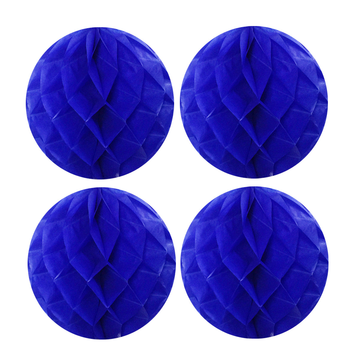 Wrapables 8" Set of 4 Tissue Honeycomb Ball Party Decorations