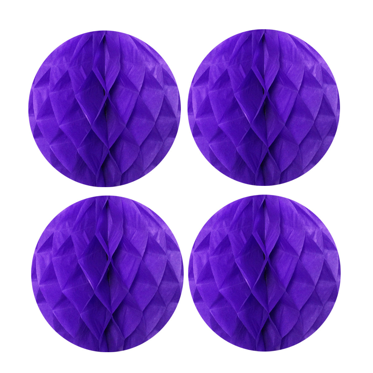 Wrapables 8" Set of 4 Tissue Honeycomb Ball Party Decorations