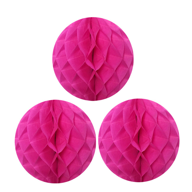 Wrapables 10" Set of 3 Tissue Honeycomb Ball Party Decorations