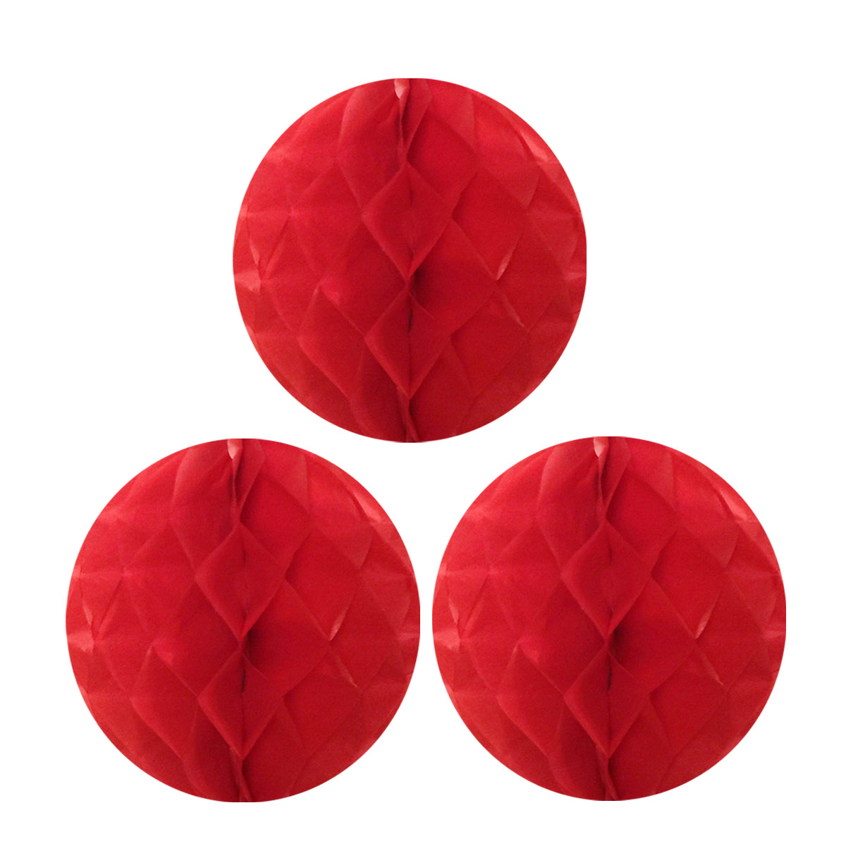 Wrapables 10" Set of 3 Tissue Honeycomb Ball Party Decorations