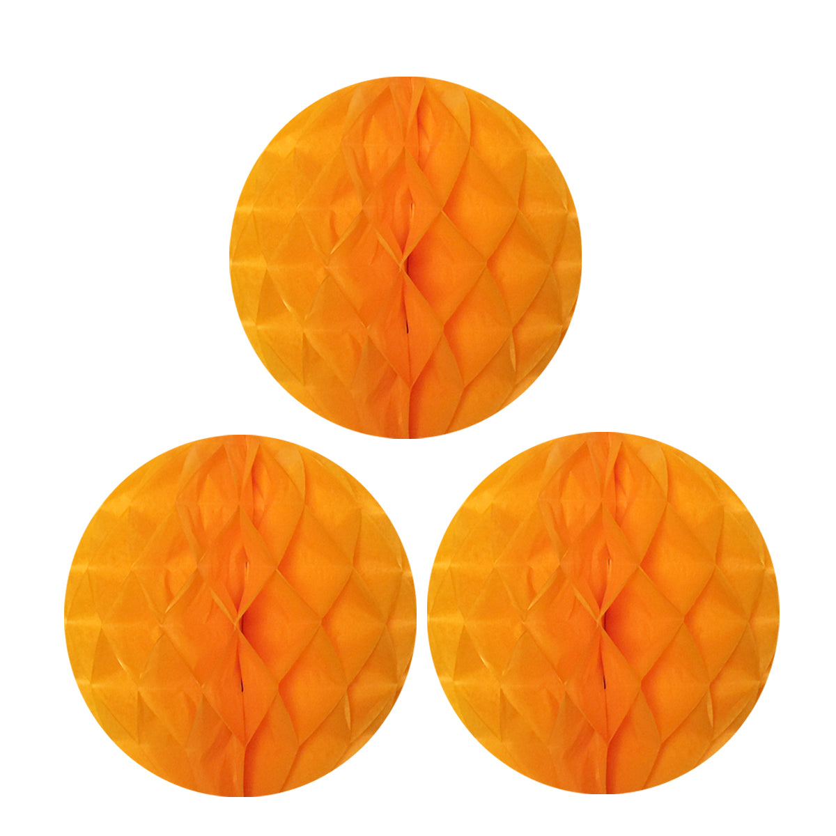 Wrapables 10" Set of 3 Tissue Honeycomb Ball Party Decorations