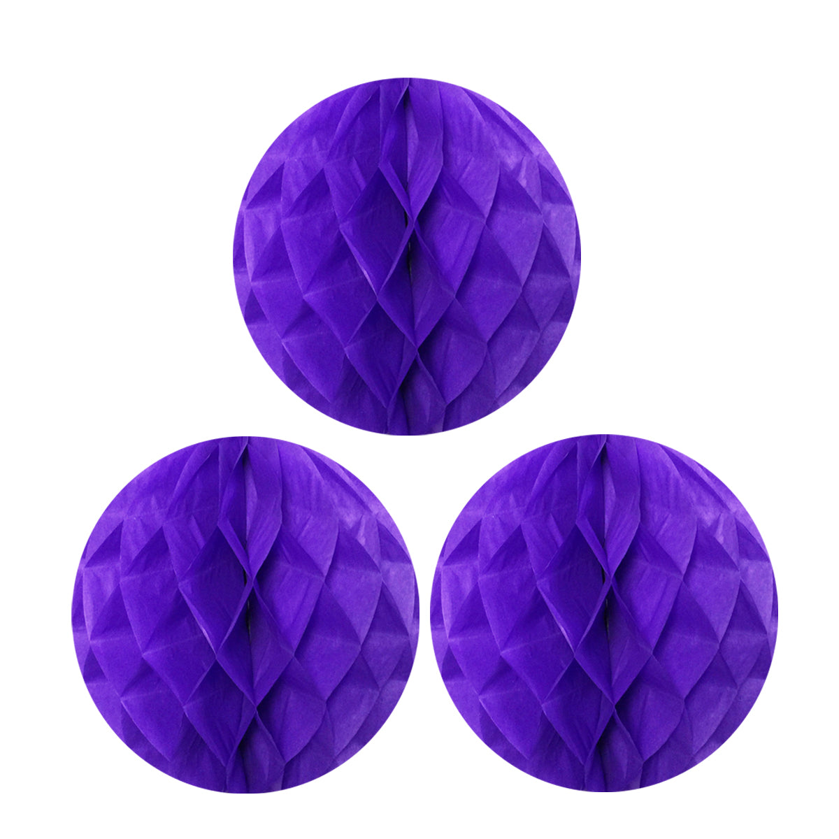Wrapables 10" Set of 3 Tissue Honeycomb Ball Party Decorations