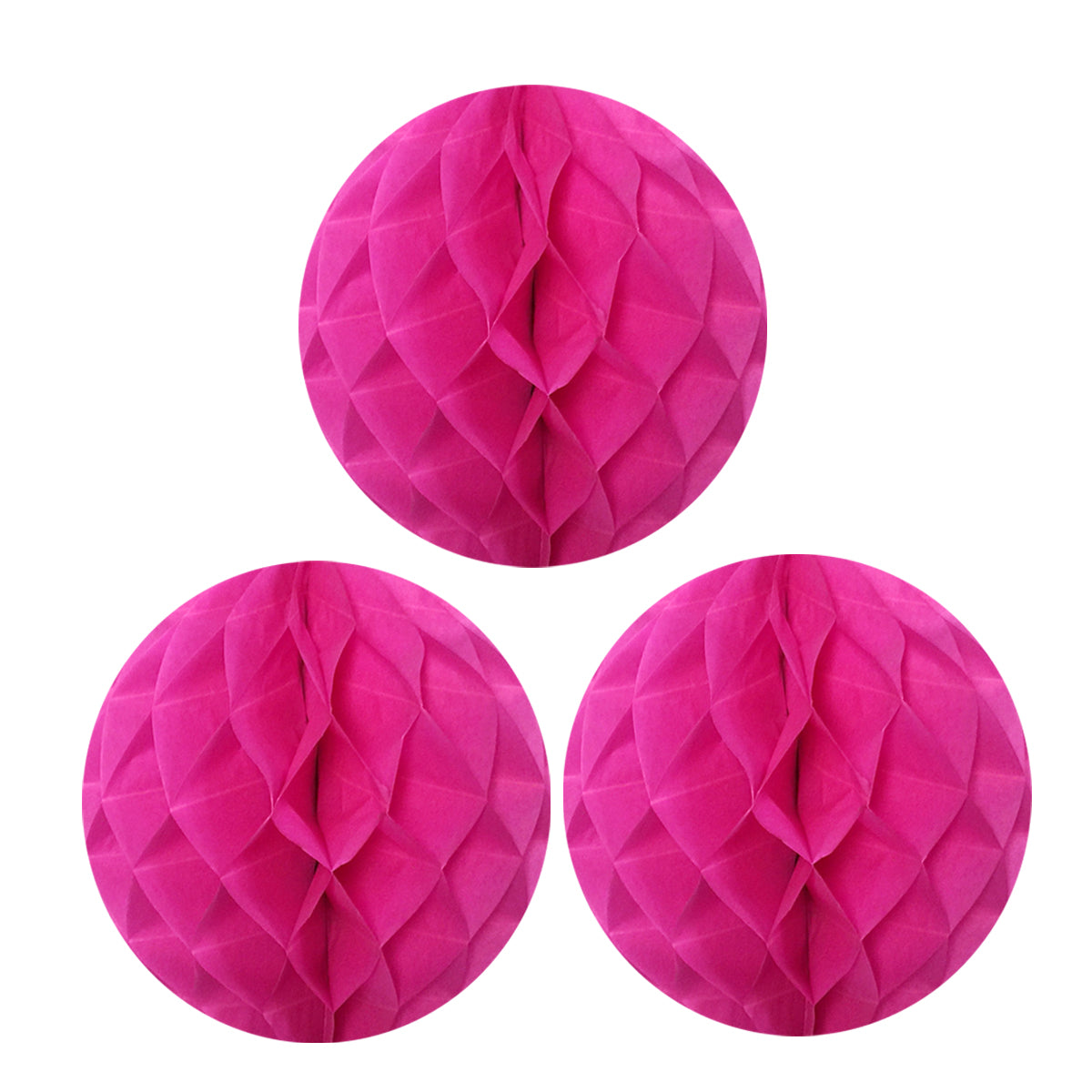 Wrapables 12" Set of 3 Tissue Honeycomb Ball Party Decorations