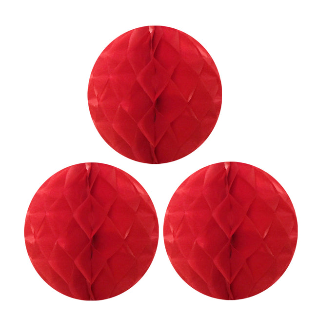 Wrapables 12" Set of 3 Tissue Honeycomb Ball Party Decorations