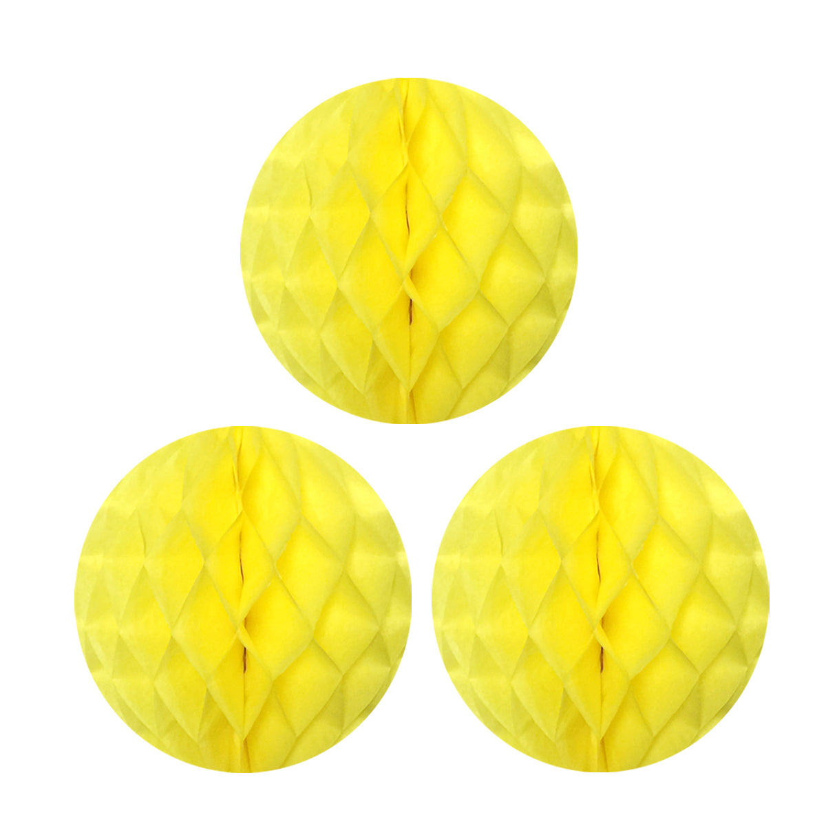 Wrapables 12" Set of 3 Tissue Honeycomb Ball Party Decorations