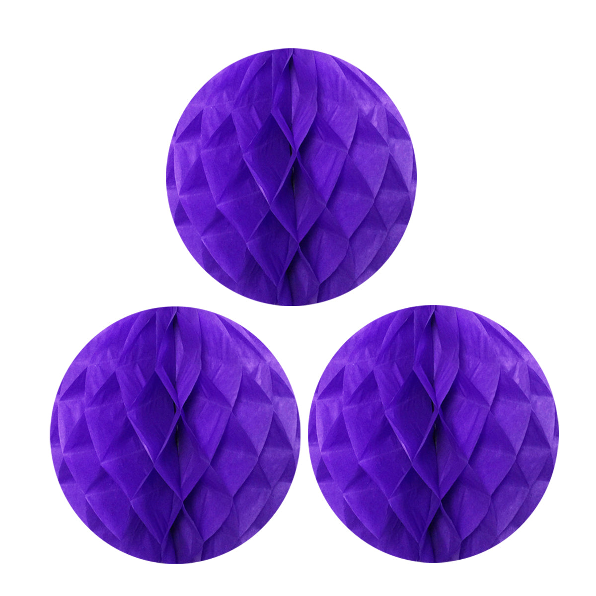 Wrapables 12" Set of 3 Tissue Honeycomb Ball Party Decorations