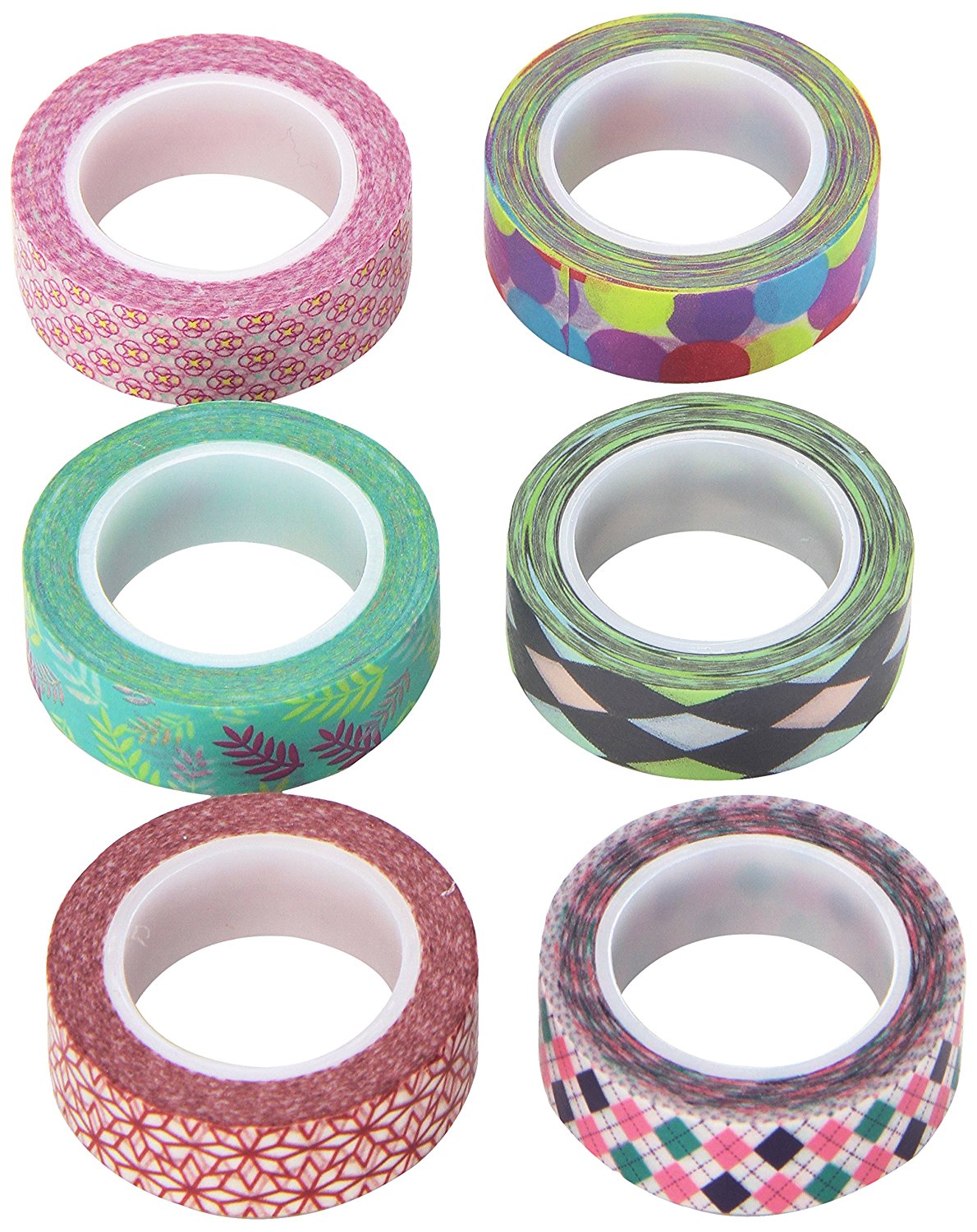 Wrapables Washi Masking Tape Collection, Premium Value Pack