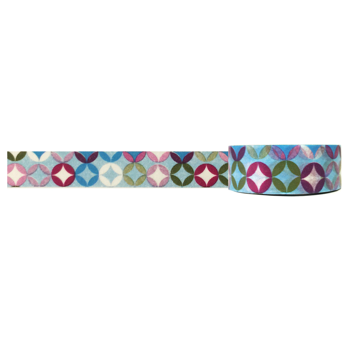 Wrapables Colorful Patterns Washi Masking Tape