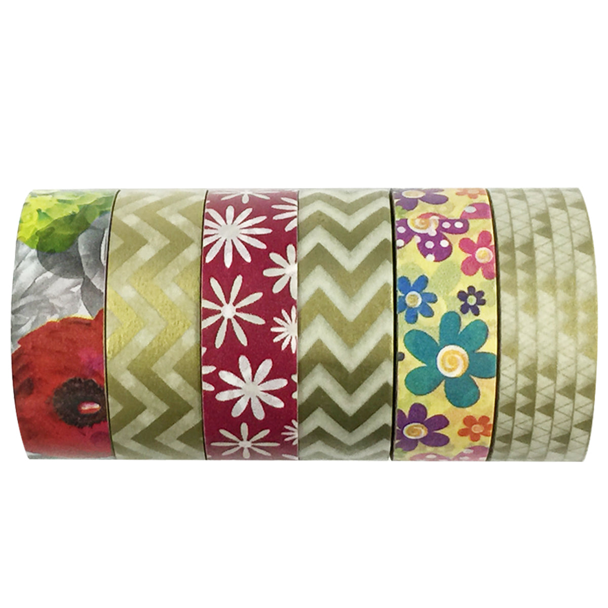 Wrapables Washi Masking Tape Collection, Premium Value Pack