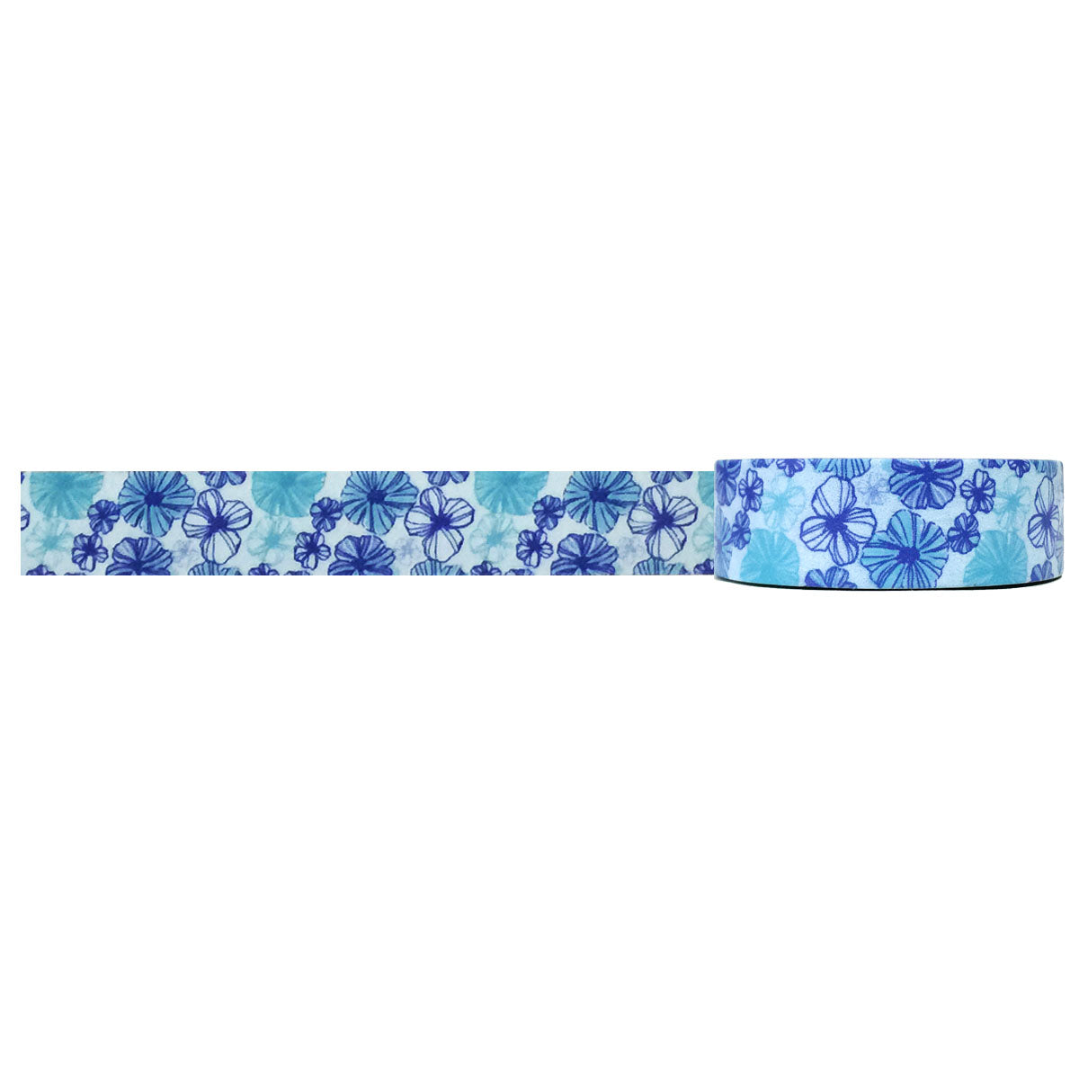 Wrapables Washi Masking Tape, Blue and Purple Group