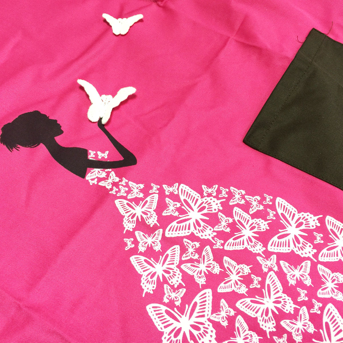 Wrapables Butterfly Girl Adjustable Work Apron