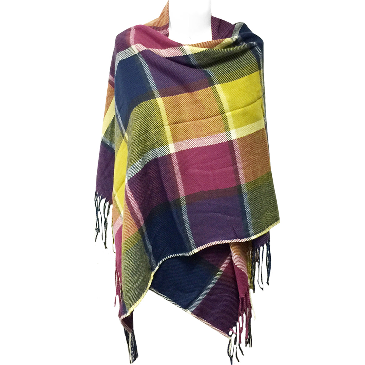 Wrapables Winter Warm Plaid Long Scarf Wrap