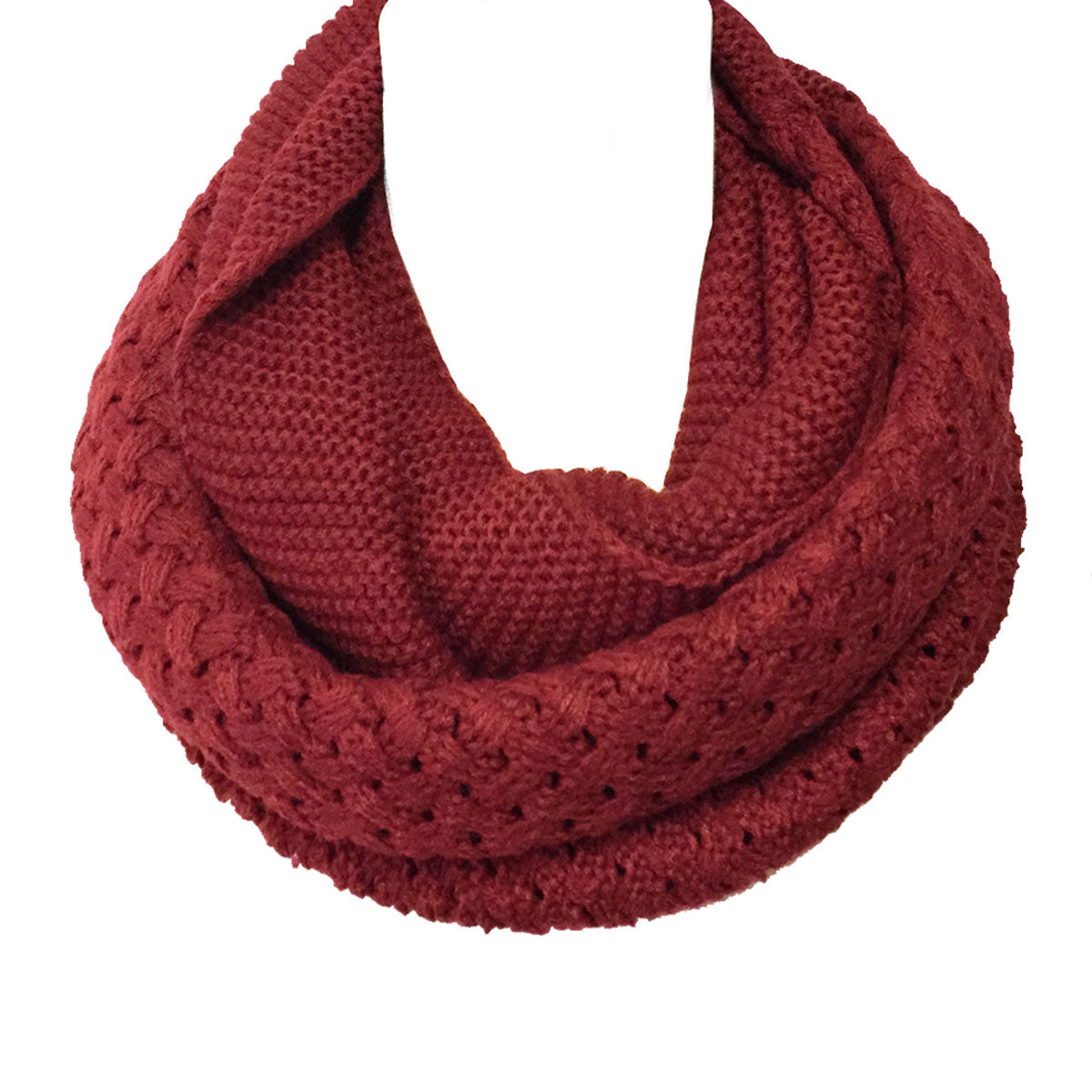 Wrapables Trendy Winter Warm Knit Infinity Scarf
