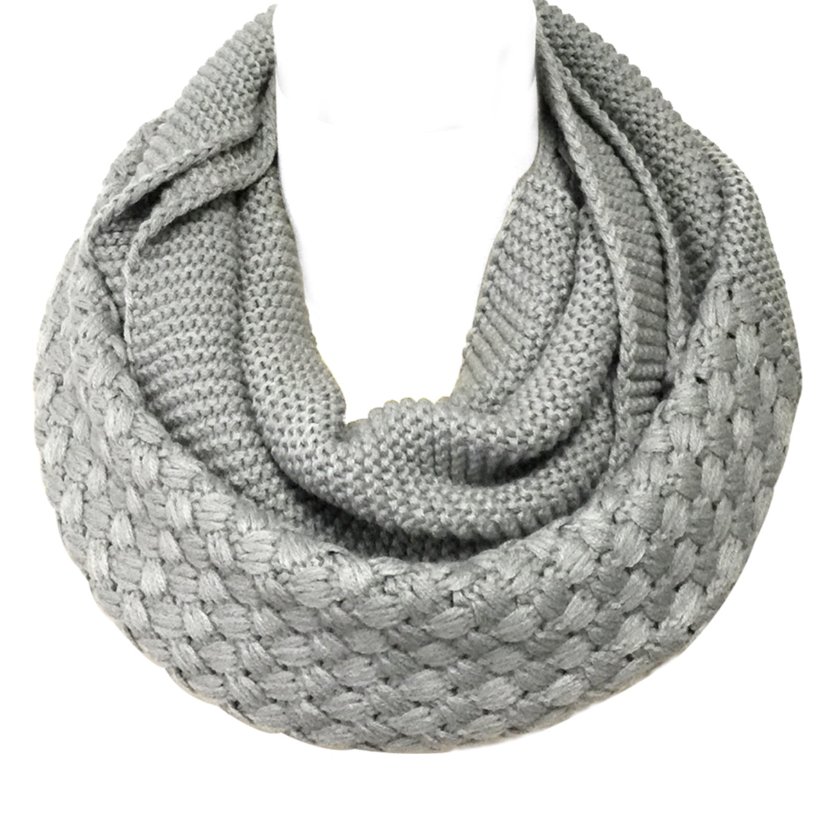 Wrapables Trendy Winter Warm Knit Infinity Scarf