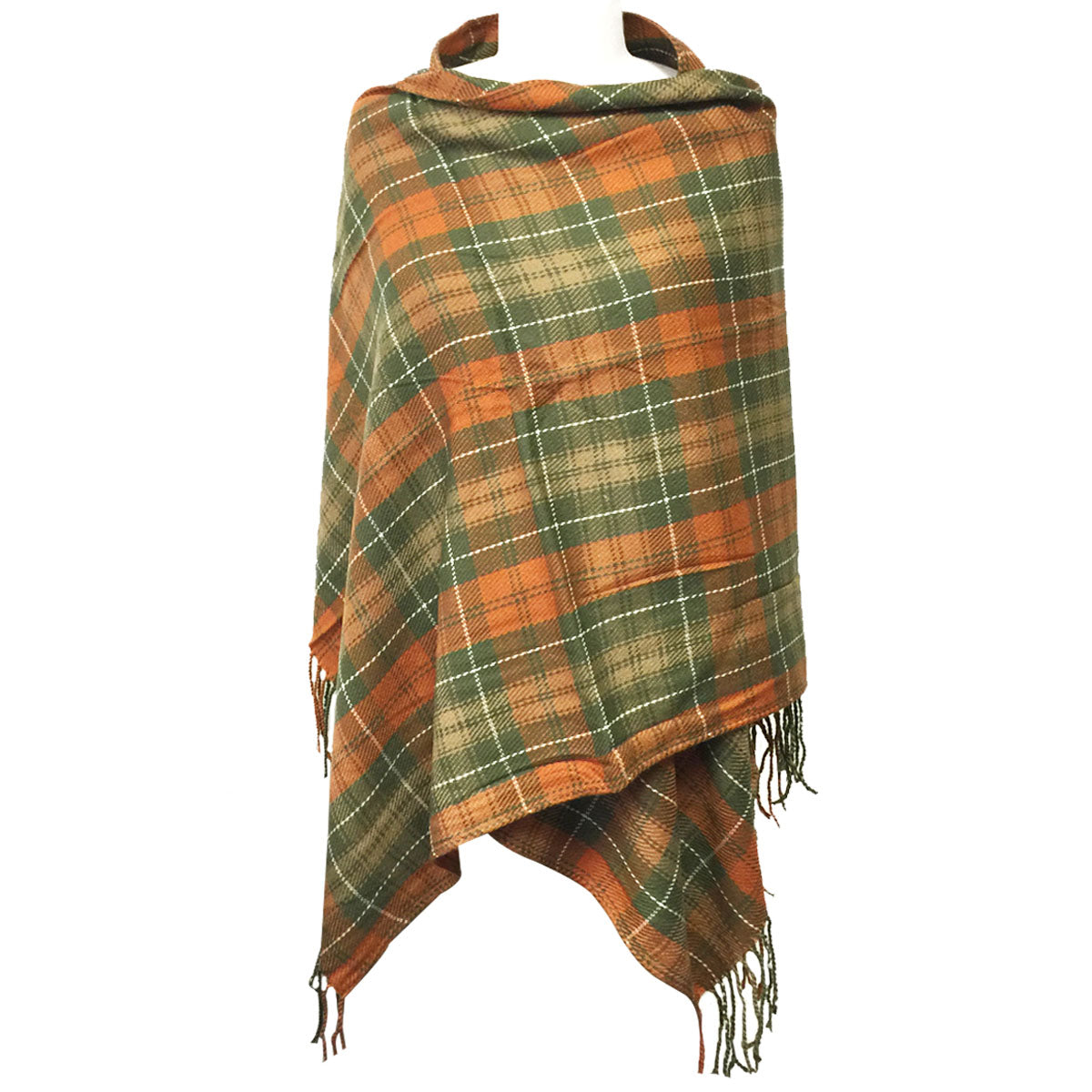 Wrapables Winter Warm Plaid Long Scarf Wrap