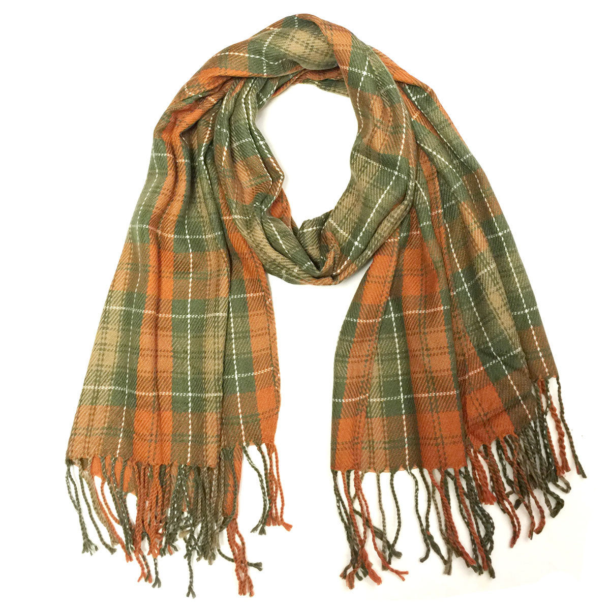 Wrapables Winter Warm Plaid Long Scarf Wrap